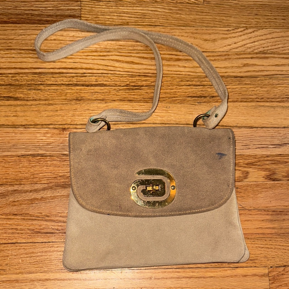 Capelli of New York Tan and Brown Shoulder Bag